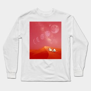 Falling in love collage art Long Sleeve T-Shirt